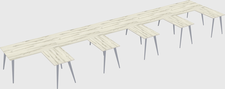 Modern l-shaped office desk