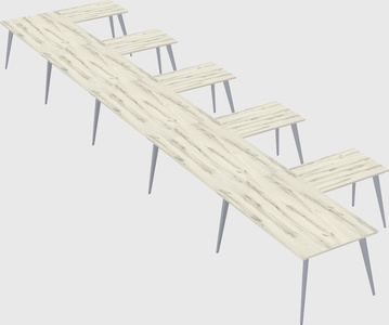 Modern l-shaped office desk