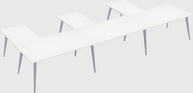 Modern l-shaped office desk