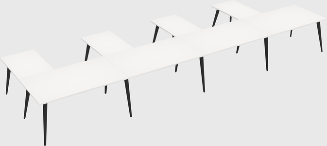 Modern l-shaped office desk