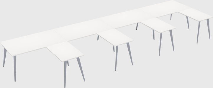 Modern l-shaped office desk