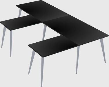 Modern l-shaped office desk
