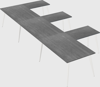 Modern l-shaped office desk
