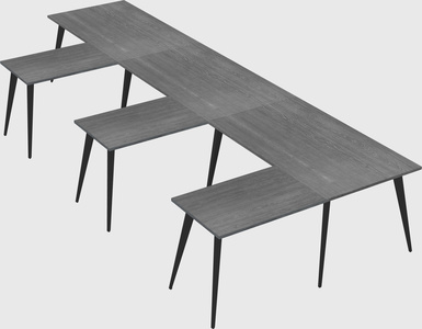 Modern l-shaped office desk