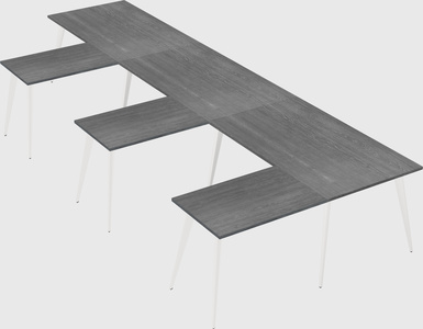 Modern l-shaped office desk
