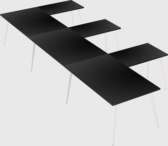Modern l-shaped office desk