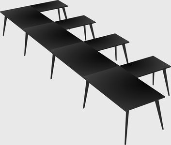 Modern l-shaped office desk