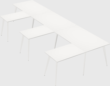 Modern l-shaped office desk
