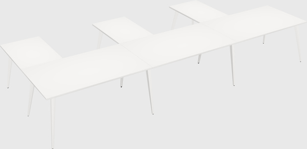 Modern l-shaped office desk