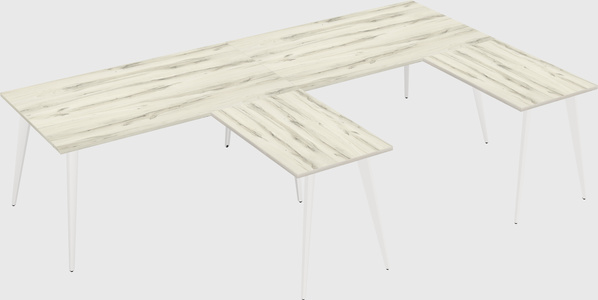 Modern l-shaped office desk