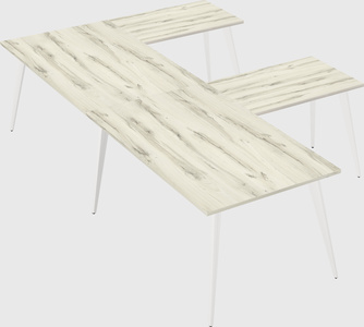 Modern l-shaped office desk
