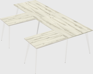 Modern l-shaped office desk