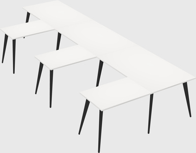 Modern l-shaped office desk