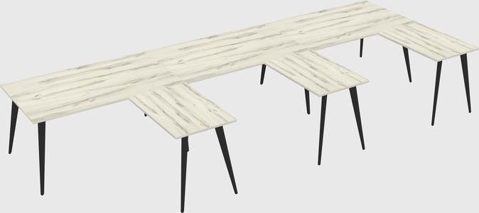 Modern l-shaped office desk
