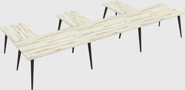 Modern l-shaped office desk