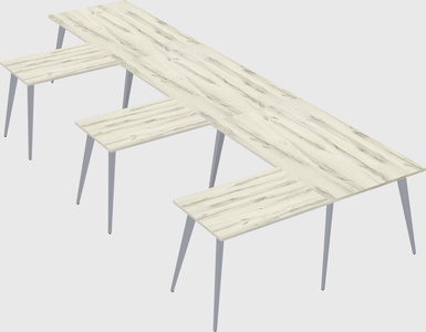 Modern l-shaped office desk