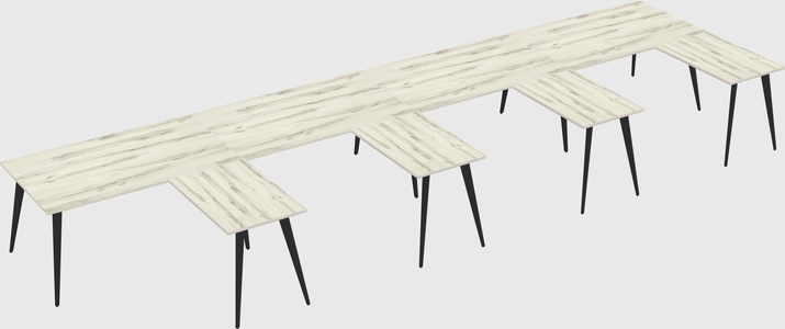 Modern l-shaped office desk