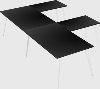 Modern l-shaped office desk
