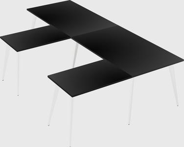 Modern l-shaped office desk