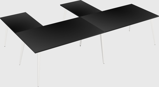 Modern l-shaped office desk