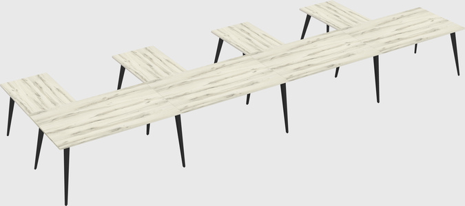 Modern l-shaped office desk