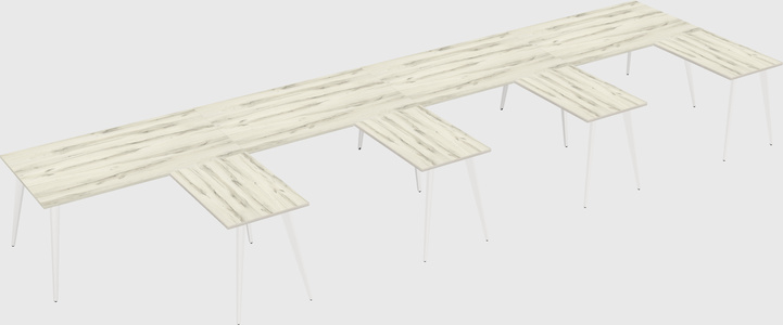 Modern l-shaped office desk