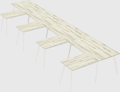 Modern l-shaped office desk