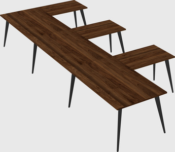 Modern l-shaped office desk