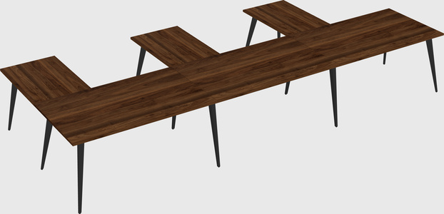 Modern l-shaped office desk