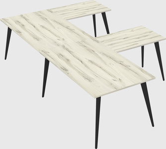 Modern l-shaped office desk