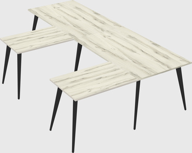 Modern l-shaped office desk