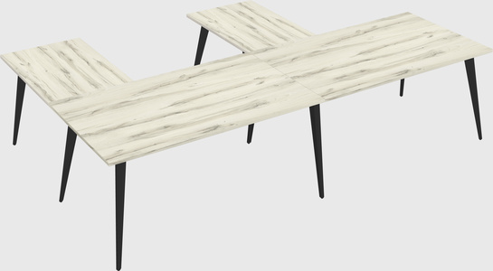 Modern l-shaped office desk