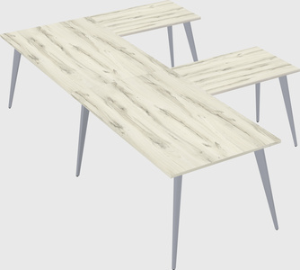Modern l-shaped office desk