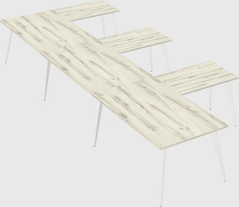 Modern l-shaped office desk