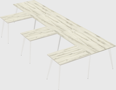 Modern l-shaped office desk
