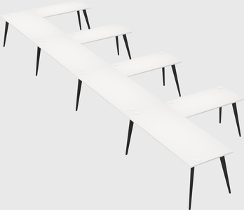 Modern l-shaped office desk