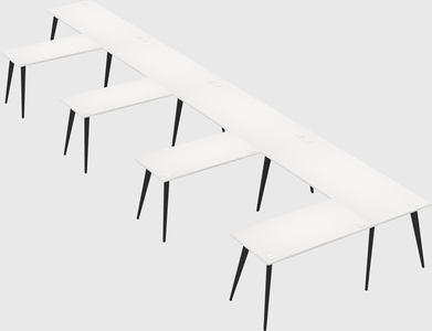 Modern l-shaped office desk