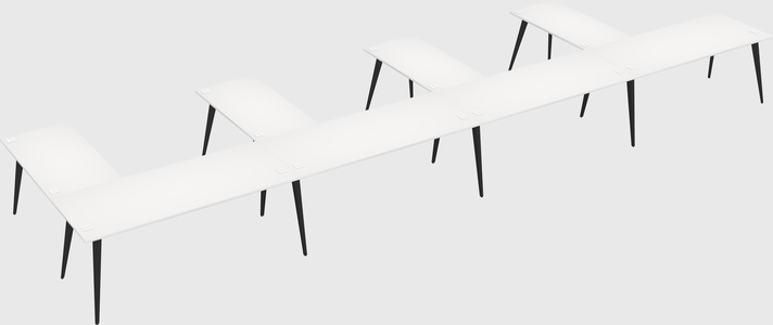 Modern l-shaped office desk