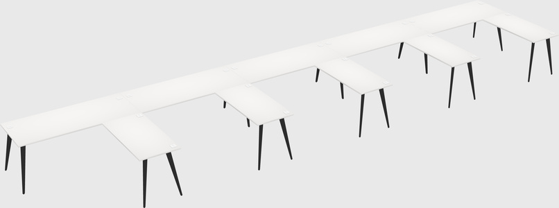 Modern l-shaped office desk