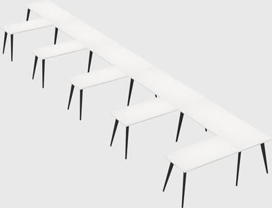Modern l-shaped office desk