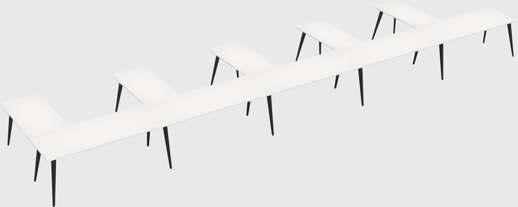 Modern l-shaped office desk