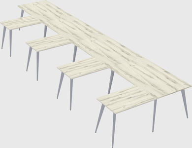 Modern l-shaped office desk