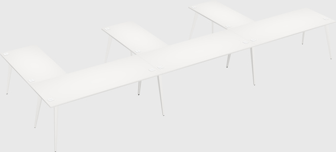 Modern l-shaped office desk