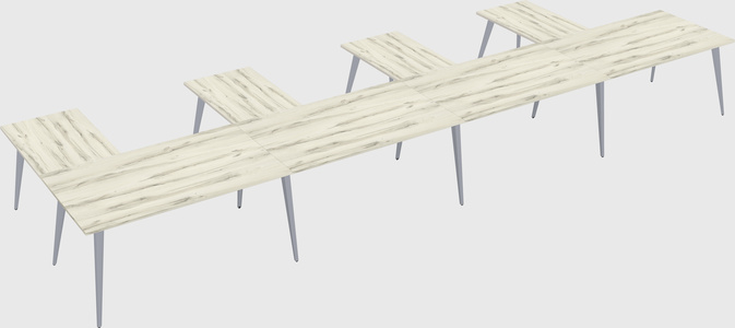 Modern l-shaped office desk