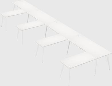 Modern l-shaped office desk