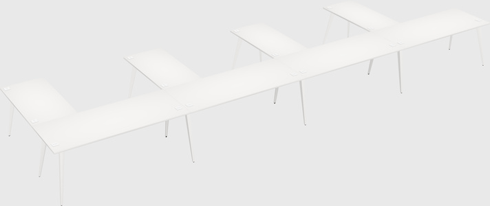 Modern l-shaped office desk