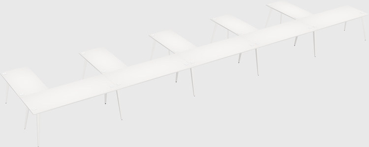 Modern l-shaped office desk