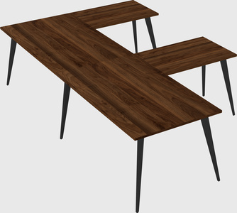 Modern l-shaped office desk