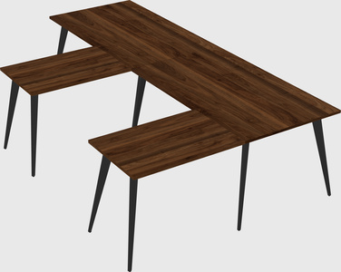 Modern l-shaped office desk