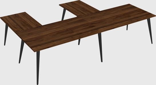 Modern l-shaped office desk